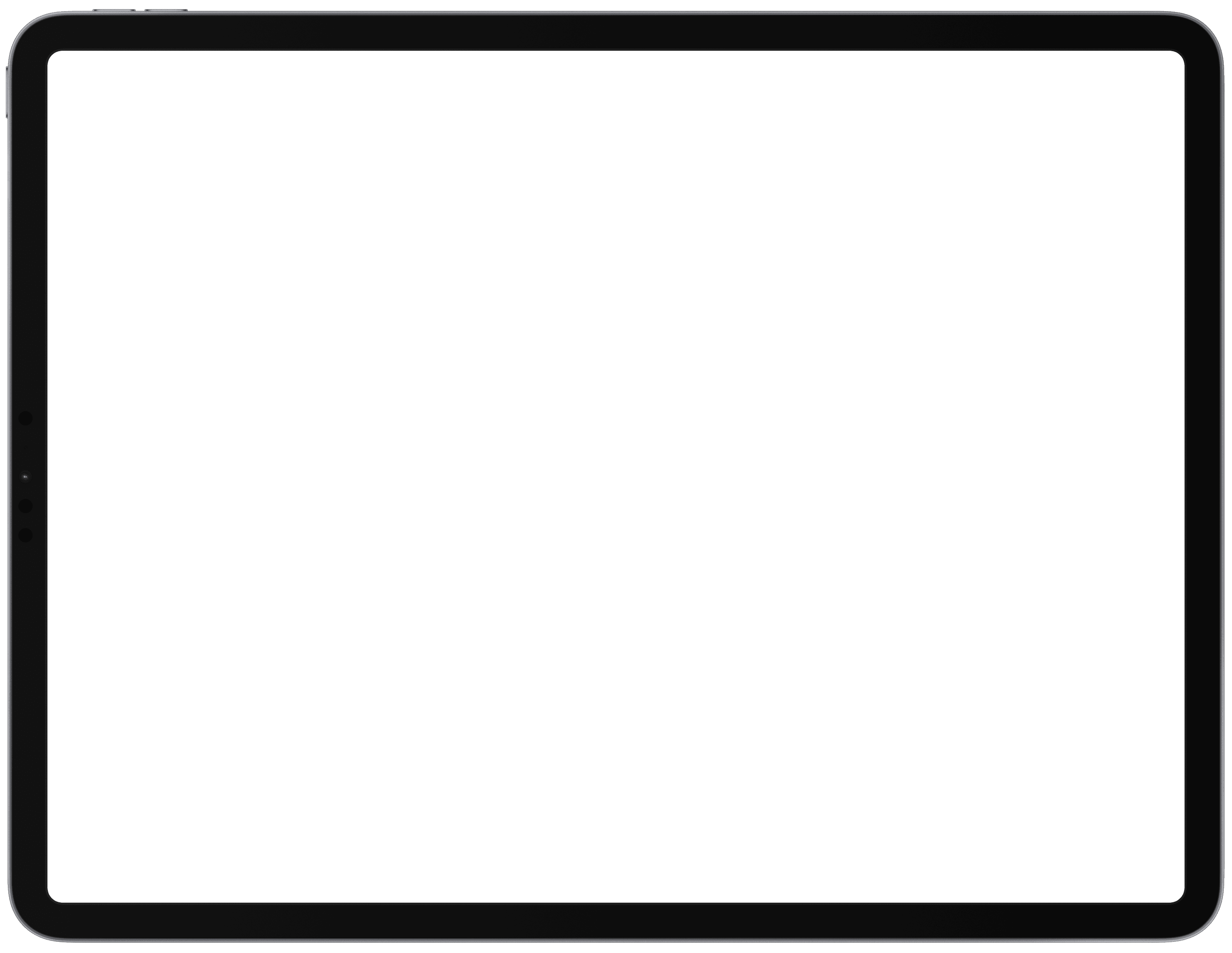 Image of a frame bezel of the iPad Pro