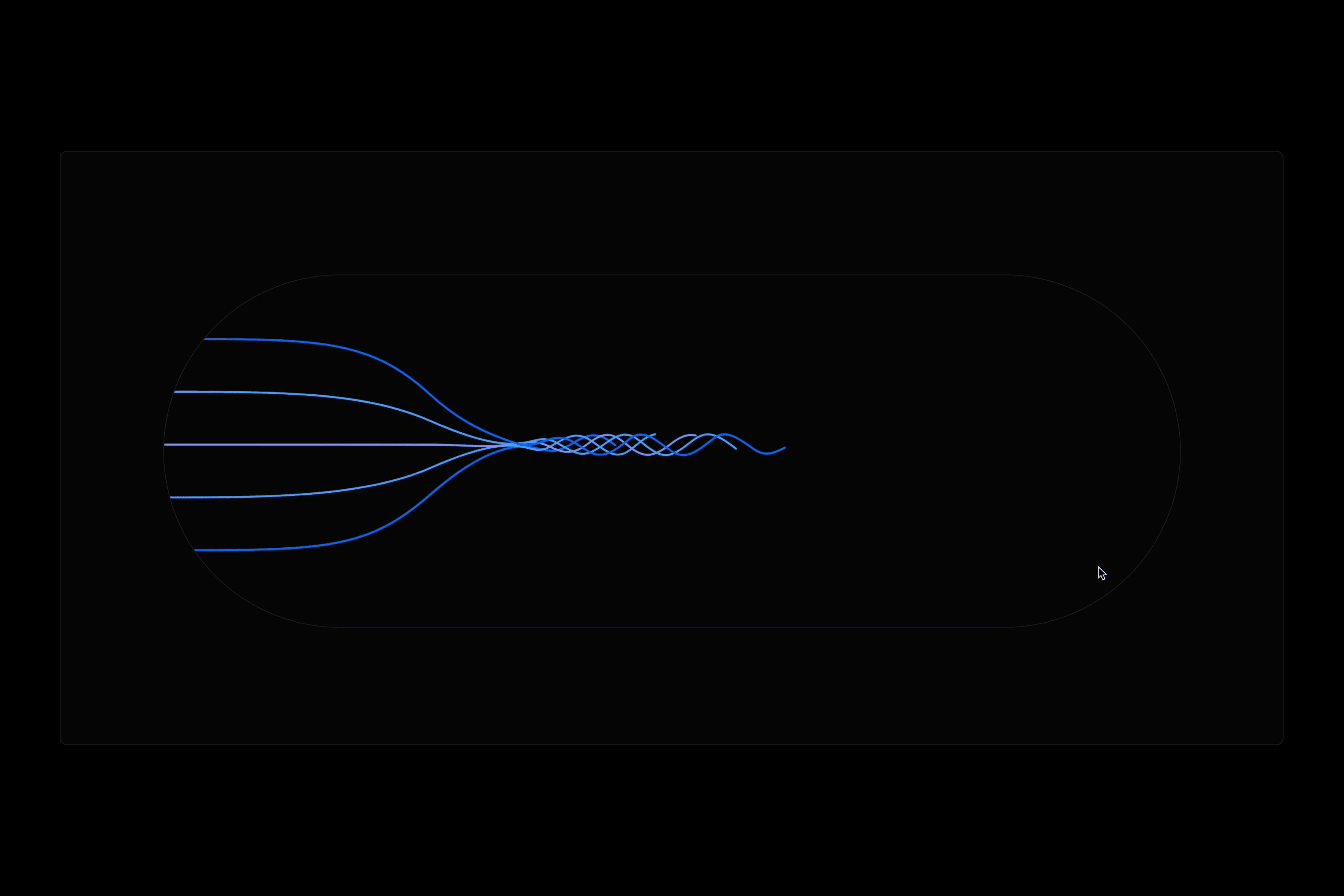 Image of the braid animation of the Google Gemini website created by Antinomy Studio